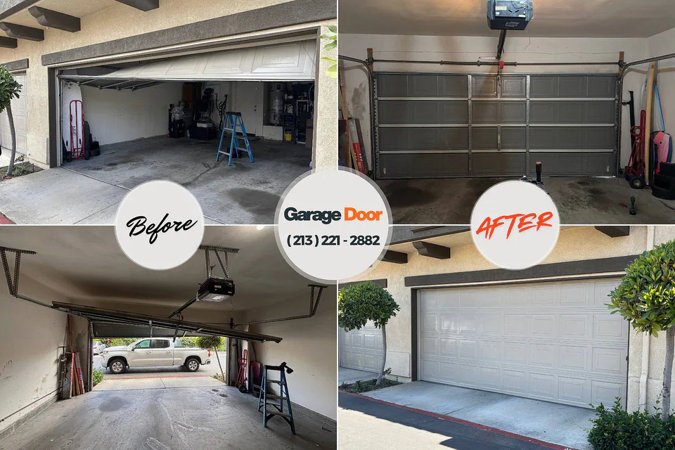 Before and after: garage door repair near me Leetonia